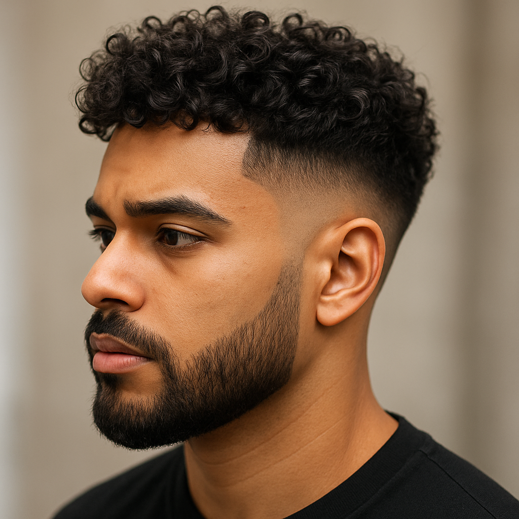 Drop fade for curly hair