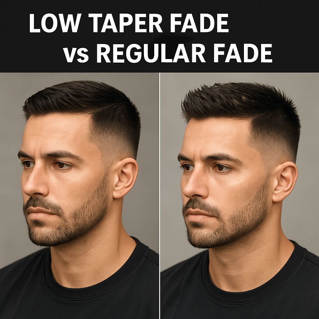 Low taper fade vs regular fade